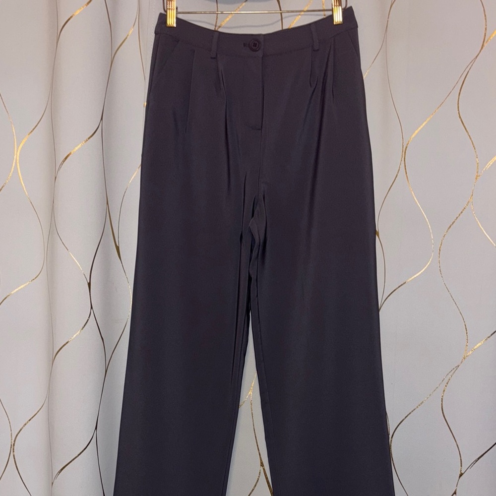 Classic Wide-Leg Trouser Pants